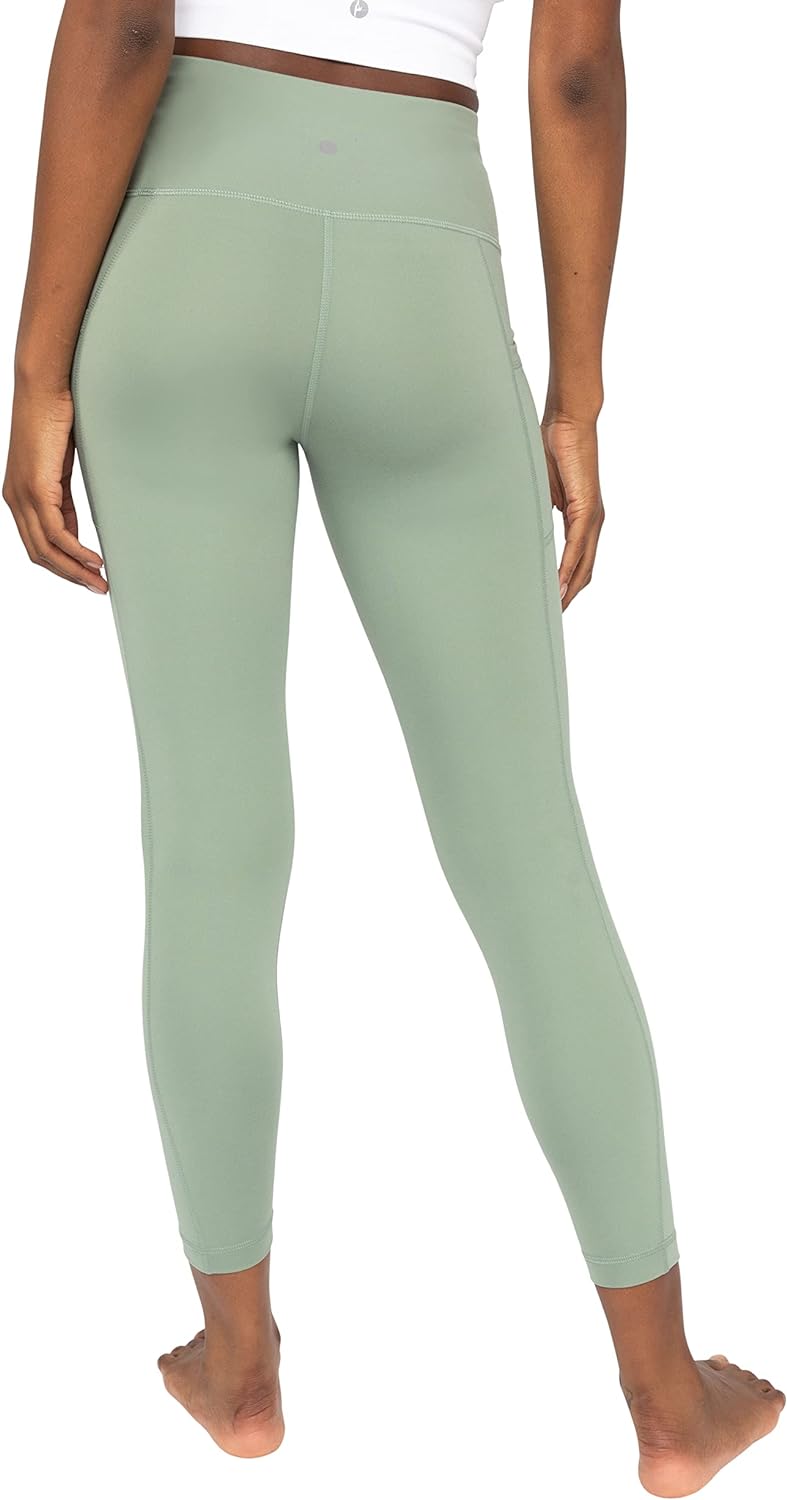Yogalicious Nude Tech High Waist Side Pocket 7/8 Ankle Legging - Pacific -  Large : Target